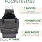 Roo Gardening Apron with Pockets & Harvesting, Picking Pouch - Adjustable, Water-resistant, Washable Canvas Cotton