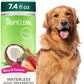 TropiClean No Rinse Waterless Dog Shampoo | Detangling and Deodorizing Dry Shampoo for Smelly Pets | Moisturizes Dry Skin | USA Made | Berry Scent | 7.4oz