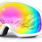 Freela Ski Goggles OTG Men Women, Over Glasses Snow Snowboard Sports Goggles for Adult Youth 100% UV400 Protection Anti Fog