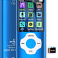 Portable 64GB MP3 Player with Bluetooth, MYMAHDI 1.8" HD LCD Screen MP4/MP3 Player Up to 128GB, Music Player with Video, Music, FM Radio, E-Book Reader, Voice Record, Photo Viewer, Darkblue