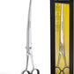 Tweezerman 9" Pet Grooming Scissors with Safety Round Tips, Professional Curved Grooming Shears for Medium to Large Dogs