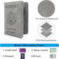 Melsbrinna RFID Passport Holder for Travel, Unisex Adults, Grey, PU Leather, RFID Protected, Passport Cover