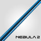 RHINO Nebula 2 Pool Cue - 100% Carbon Fiber Shaft & Composite Butt. Time Crystal Tip, Pro Taper Design, 12.4 mm,12.8 mm. 3/8-8 Joint, 3D Friction Grip. Low Deflection Pool Cue