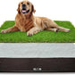 Dog Grass Large Potty Patch, Dog Litter Boxes Artificial Grass Bathroom Turf for Pet Training, Washable Puppy Pee Pad, Perfect Indoor/Outdoor Portable Potty Pet Loo (Potty system-45.1"x29.1")