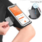 Cell Phone Armbands for Running with Earphone Bag, Arm Band for iPhone 16 15 14 13 12 11 Pro Max Galaxy S21-S24 Ultra, Armband Phone Holder with Car Home Key Pocket for MP3 Player 4-6.8''