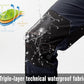 Rdruko Men's Snow Ski Pants Waterproof Insulated Winter Outdoor Snowboard Hiking Fleece Pants with Belt