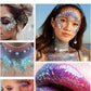 MEICOLY Red Face Body Glitter,Christmas Face Glitter Gel,Stocking Stuffers for Christmas,Sparkling Glitter Face Paint,Festival Rave Accessories Glitter Makeup,Mermaid Body Glitter Gel for Women Kids