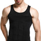 GKVK Mens Slimming Body Shaper Vest Shirt Abs Abdomen Slim