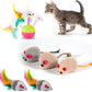 MIBOTE 28Pcs Cat Toys Kitten Toys Assorted, Cat Tunnel Catnip Fish Feather Teaser Wand Fish Fluffy Mouse Mice Balls and Bells Toys for Indoor Cat Puppy Kitty Interactive Cat Toy Set
