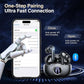 A10 Pro Wireless Earbuds, Bluetooth 5.3 Headphones HiFi Stereo 50H Playback LED Digital Display Ear Buds with ENC Noise Canceling Headset, IPX7 Waterproof Earphones for Gym/Running/Work