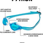ARENA Unisex Python Racing Swim Goggles for Men and Women Anti-Fog No Leak Max Comfort Dual Strap, Mirror/Non-Mirror Lens