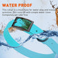 Dogline Biothane Waterproof Dog Collar Strong Coated Nylon Webbing with Black Hardware Odor- Proof for Easy Care Easy to Clean High Performance Fits Small Medium or Large Dogs, Sky Blue