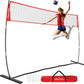 Volleyball Net, 12ft/20ft Training Set Height Adjustable, Portable Freestanding Practice for Hitting or Serving Drills, Pop up With Carry Bag for Backyard or Outdoor