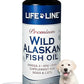 Life Line Pet Nutrition Wild Alaskan Fish Oil Omega-3 Supplement for Skin & Coat – Supports Brain, Eye & Heart Health in Dogs & Cats, 8.5oz