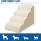 Dog Stairs for Small Dogs - High Density Foam Pet Steps, Extra Wide Dog Ramp with Non-Slip Bottom for High Beds, Couch and Sofa, Best for Dogs Injured, Older Doggy Cats
