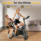 YAMO Exercise Bike, Upgraded Stationary Bikes for Home Cardio with App Compatible, Adjustable Quiet Magnetic Resistance Indoor Cycling Bike 300 LBS Capacity Comfortable Seat Cushion & Tablet Mount