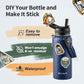 32 oz Insulated Water Bottle with Straw (Cold for 48 Hrs), Stainless Steel Triple Wall Vacuum Sports Water Jug, Leakproof Hydro Cup Flask with Paracord Handle & Straw Spout Lids & DIY Stickers