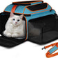 Petskd Top and Side Expandable Pet Carrier 19x13x9 Inches Southwest Allegiant Airlines Approved, Soft-Sided Carrier for Small Dog Under 12 lbs and Large Cat Under 15 lbs(Blue)
