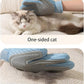 Zoocozy 2 in 1 Pet Hair Removal Glove for Cat Dog, Indoor Cat Grooming Gloves, Pet Washing Brush for Shedding Massage - Double-Sided Available(Blue)