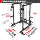 RitFit Power Cage with Optional LAT PullDown/Cable Crossover, 1000LB Squat Rack for Home & Garage Gym, with Weight Storage Rack and More Training Attachments, ASTM-Certified