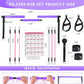 Pilates Bar Kit with Resistance Bands,Pilates Bar with Stackable Bands Workout Equipment for Legs,Hip,Waist and Arm,Exercise Fitness Equipment for Women & Men Home Gym Yoga Pilates