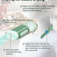 2-in-1 Hands-Free Dog Hair Dryer with Table Clamp – Low Noise Pet Grooming Dryer for Dogs & Cats, Adjustable Heat & Speed, Wearable or Desktop Use(Green)