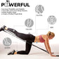 7Ft Long Resistance Bands for Stretching - Resistance Bands Set with Door Anchor - Exercise Bands Including Carry Pouch, E-Book & App - Latex-Free Workout Bands