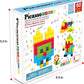 PicassoTiles 60pc Magnetic Puzzle Cube Building Set 1 Inch 3D Blocks STEM Construction Toy for Toddlers Kids Boys Girls Age 3+ Montessori Learning Travel Sensory Gift with Educational Idea Book PMC60