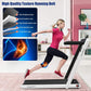 GYMAX Walking Pad, 2.25HP Dual Display Foldable Treadmill for Home with Remote/Smart App Control, Portable Compact Treadmill for Office Under Desk, Folding Running Machine for Small Spaces