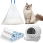 Cat Litter Box Liners-60 Count, Drawstring Cat Litter Waste Receptacles Bags for LELO ELVES LMSP-10-18" x 18"