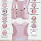 Running Vest for Women Men, USA Original Patent, Adjustable Chest Straps Running Hydration Vest with 500ml Soft Flask, Lightweight Reflective Hydration Backpack for Hiking Marathon