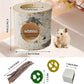 Wooden Hamster Tunnels,Natural Birch Wood Hamster Tree Hole Tube Hamster Chew Toy Small Animal Hollow Tree Trunk Tube Hideout Climbing Toy Cage Accessories for Guinea Pig Chinchilla Gerbil Rat