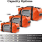 150L Waterproof Duffel Bag Travel Dry Bag, Large Capacity, Adjustable Thickened Straps and Handles, Zip Closure, Air Valve, Keep Equipment Safe, Suitable for Boating Rafting Orange