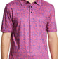 Men's Golf Polo Shirts Short Sleeve Striped Performance Moisture Wicking Dry Fit Golf Shirts for Men