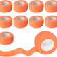 9 Pack 1" x 5 Yards Self Adhesive Bandage Wrap Self Stick Wrap for Ankle, Wrist, Finger, Sports, Breathable Cohesive Vet Tape for Pets (Light Orange)