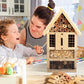 2 PK Large Cedar Wood Insect House Kit for DIY Project Backyard Insect House, Bee House, Nesting Habitat Shelters, Garden Shelter for Bees, Butterflies, Bugs