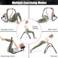GYMAX Ab Cruncher, Abdominal Trainer Sit up Assistant Roller with Padded Headrest, Fitness Exercise Training Machine for Core Muscle, Home Gym Portable Ab Mat Trainer (Black)