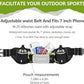 Hydration Running Belt for Women & Men with 2 Water Bottles – Water-Resistant Waist Pack & Phone Holder, No-Bounce Fit for Running, Hiking, Workouts – Bonus Sweatband, Fits All Phones