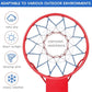 Basketball Net, Stainless Steel Braided Chain Heavy Duty, Standard Basketball Net (12 Links), Quick Installation. Suitable for Indoor and Outdoor Climates