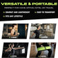 Ex Kit Home Gym Equipment with Carry Bag - 10Pcs Resistance Bands Kit with Handles, Door Anchor, Jump Rope, Booty Bands & More – Full Body Workout Bands Set for Strength, Cardio & Flexibility