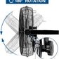 BILT HARD 4600 CFM 20 in. Industrial Wall Mount Fan, 3-Speeds High Velocity Wall Fan with Sealed Motor, Heavy Duty Metal Barn Fans for Garage, Commercial, Greenhouse, Warehouse & Shop Use