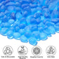 Sea Glass Stones - 2.9LB/46.4oz Aquarium Frosted Glass Pebbles Gemstones - Perfect for Aquarium Rocks, Fish Tank Gravel, Vase Fillers, Seaglass DIY Crafts, and Home Decor