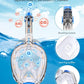 QingSong Full Face Snorkel Mask for Adults, Snorkeling Gear with Camera Mount, 180 Degree Panoramic View Snorkel Set Anti-Fog Anti-Leak