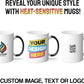 Personalized Coffee Mug – Custom Photo, Text, or Logo Ceramic Magic Mug Tea | Taza Personalizada with Heat Sensitive Color Changing Cup | Customized Gift Idea for Men & Women - Black | 11oz