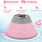 Cat Cone Collar Soft to Stop Licking, Adjustable, Foldable Lightweight Kitten Cones After Surgery Recovery for Cats & Kittens, Cat Cone Alternative (Solid Pink, S)