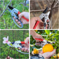Ultra Sharp Germany Steel Pruning Shears - Cuts 3X Easier, Weak Hand Arthritis Snips, Rust-Resistant, Effortlessly 1-Inch Cut Capacity Garden Scissors, Ergonomic Handle (Red)