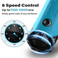 Casfuy 6-Speed Dog Nail Grinder - Newest Enhanced Pet Nail Grinder Super Quiet Rechargeable Electric Dog Nail Trimmer Painless Paws Grooming & Smoothing Tool for Large Medium Small Dogs (Bright Blue)