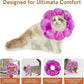 Cat Collar Soft, Adjustable Soft Protective Neck Cats Recovery Cone After Surgery