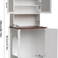 PAKASEPT Cat Litter Box Enclosure Furniture for Self-Cleaning Cat Litter Box with Shelves and Doors