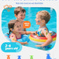 Hearprotek 3 Pairs Swimming Ear Plugs for Kids, Soft Silicone Reusable Waterproof Earplugs for Toddlers Bathing Swimming and Other Water Sports(Blue/Orange/Green)